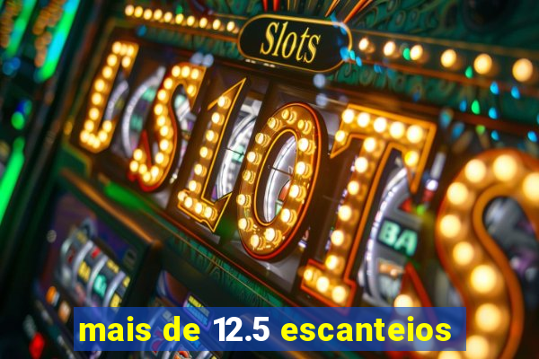 mais de 12.5 escanteios